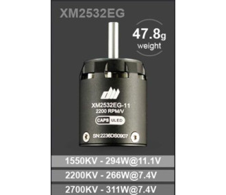 Motore Dualsky XM2532EG-9 (47,8 g, 2700 KV)
