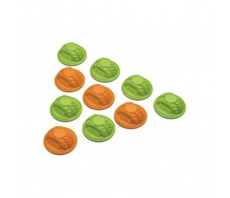 AXIAL AX12014 Juego de marcadores de puerta verde/naranja (10)