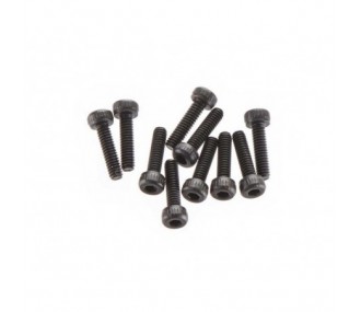 AXIAL AX31066 Cabeza cilíndrica M2x8mm Negro (10)