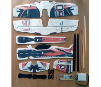 RC Plane Factory Crack Pitts 'Backyard Series' amarillo/negro aprox.0.80m