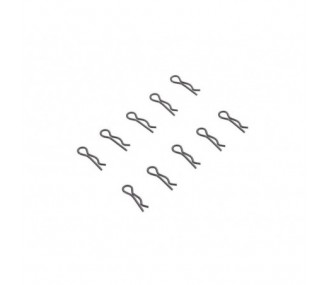 AXIAL AX31374 3mm Black Body Clip (10)