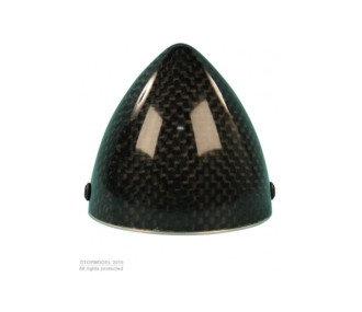 Cono in carbonio Ø64 mm con flangia in alluminio