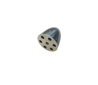 Cono in carbonio Ø64 mm con flangia in alluminio