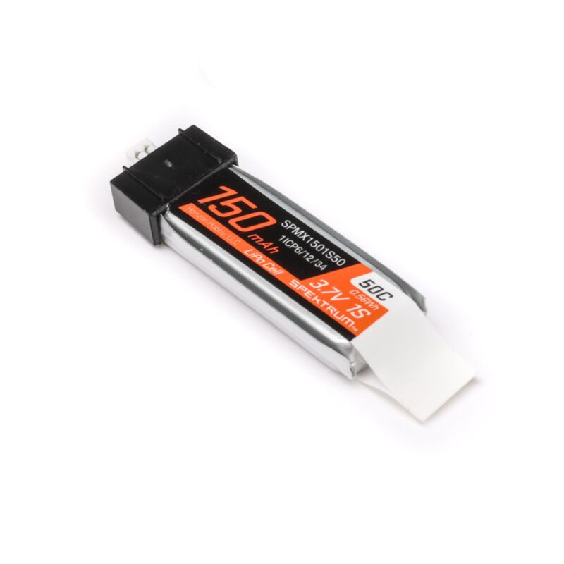 3.7V 150mAh 1S 50C LiPo Akku: JST PH1.25 Stecker