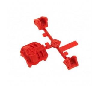 AXIAL AX31384 Coperchio differenziale AR44/supporti di collegamento rosso