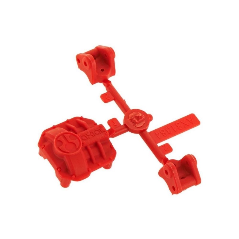 AXIAL AX31384 Coperchio differenziale AR44/supporti di collegamento rosso