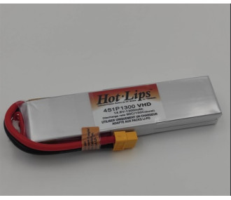 HOT LIPS VHD 14,8V 1300mAh 4S1P XT60 LiPo PACK  ***LONG VERSION***