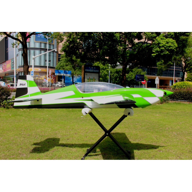 copy of Avion Voltige EXTRA NG 78" - (wingspan 1,97m) - green white black