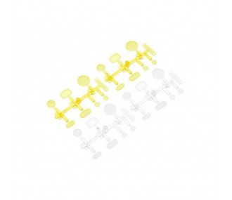 AXIAL AX80049 Set di lenti LED giallo/chiaro (4)