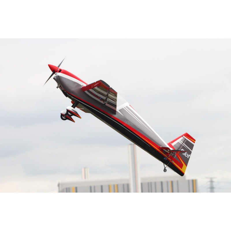 Acrobático - Piloto RC - Slick 60 - (aprox 1.52m) - Rojo, Gris, Amarillo