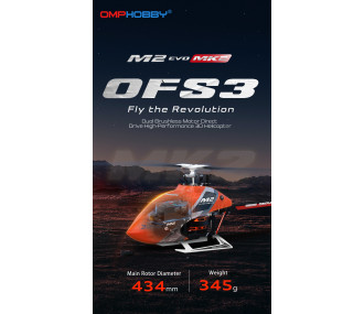Hélicoptère OMP Hobby M2 EVO MK2 - Rouge - BNF