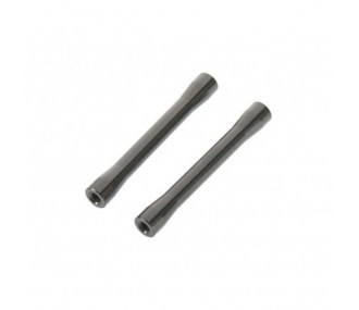 AXIAL AX31423 Threaded Aluminum Link 7.5x56.5mm Gray (2)