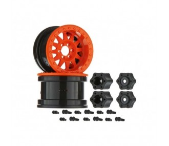 AXIAL AX31364 2.2 Method Beadlock Wheel IFD Orange (2)