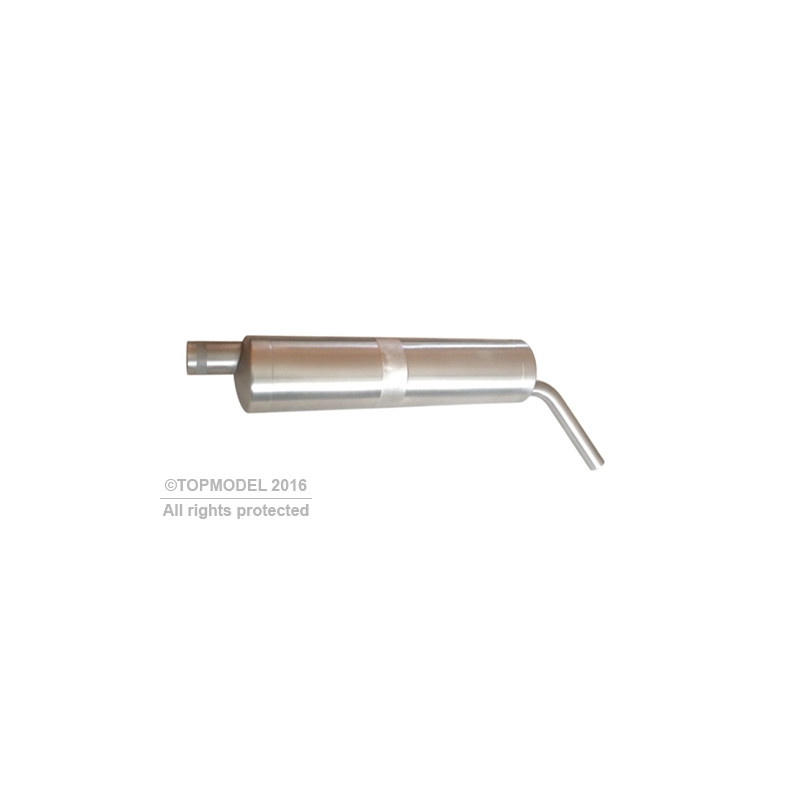 ALUMINUM SILENCERS BENDED OUTPUT UP TO 26cc