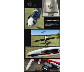 DUALSKY Tipo Z Cono ø 30mm albero motore 6,0mm per eliche basculanti FPS_30Z.6
