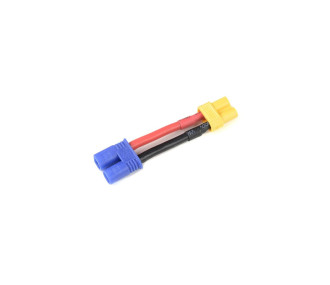 GForce GF-1301-093 Stromadapterkabel Ec-2 männlich auf XT-30 weiblich 14Awg Silikonkabel 1 Stk.