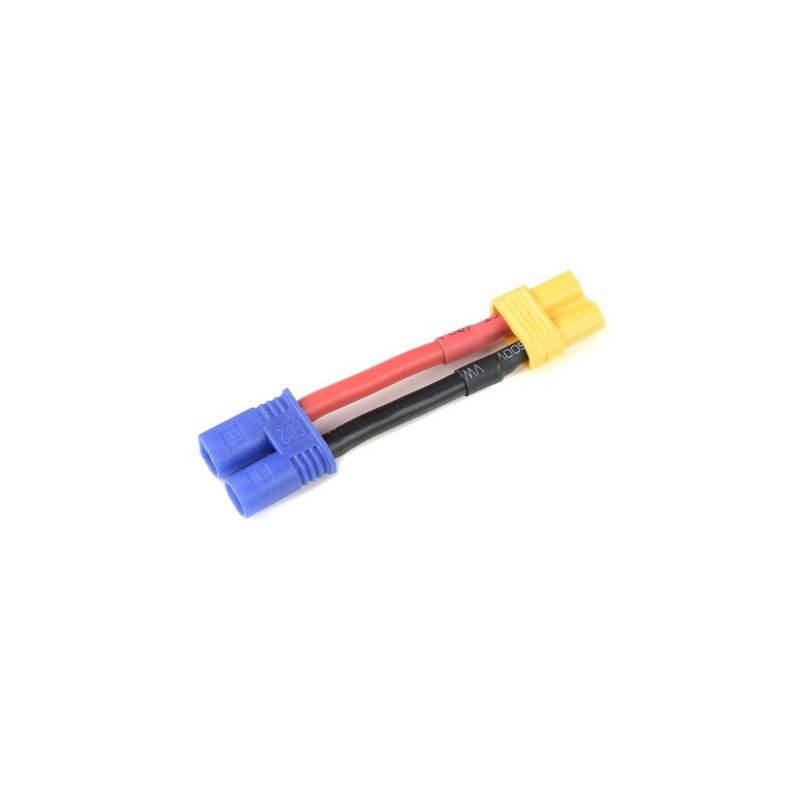 GForce GF-1301-093 Stromadapterkabel Ec-2 männlich auf XT-30 weiblich 14Awg Silikonkabel 1 Stk.