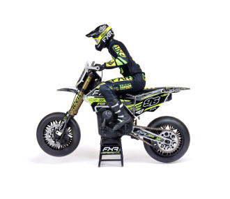 1/4 Promoto-SM FXR Supermoto RTR con cargador y batería Blanco Losi