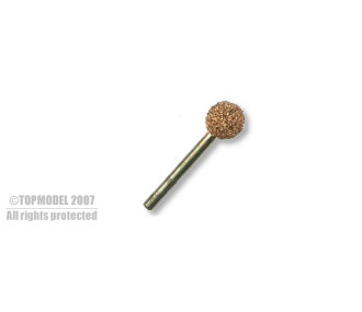 MUELA REDONDA DIAM 20mm EJE 6mm GRANO GRUESO