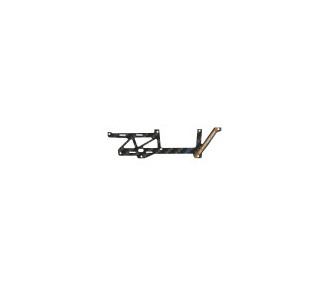 Conjunto de tablero izquierdo de fibra de carbono (blanco elegante)