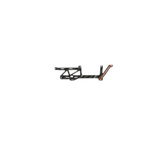 Juego de tablero izquierdo de fibra de carbono (Charm Orange)