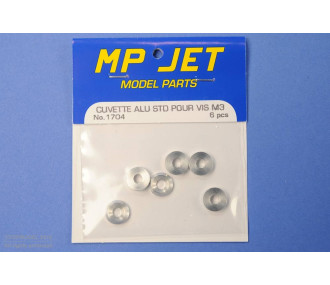 STD ALUMINUM COVER FOR M3 SCREWS 6pcs