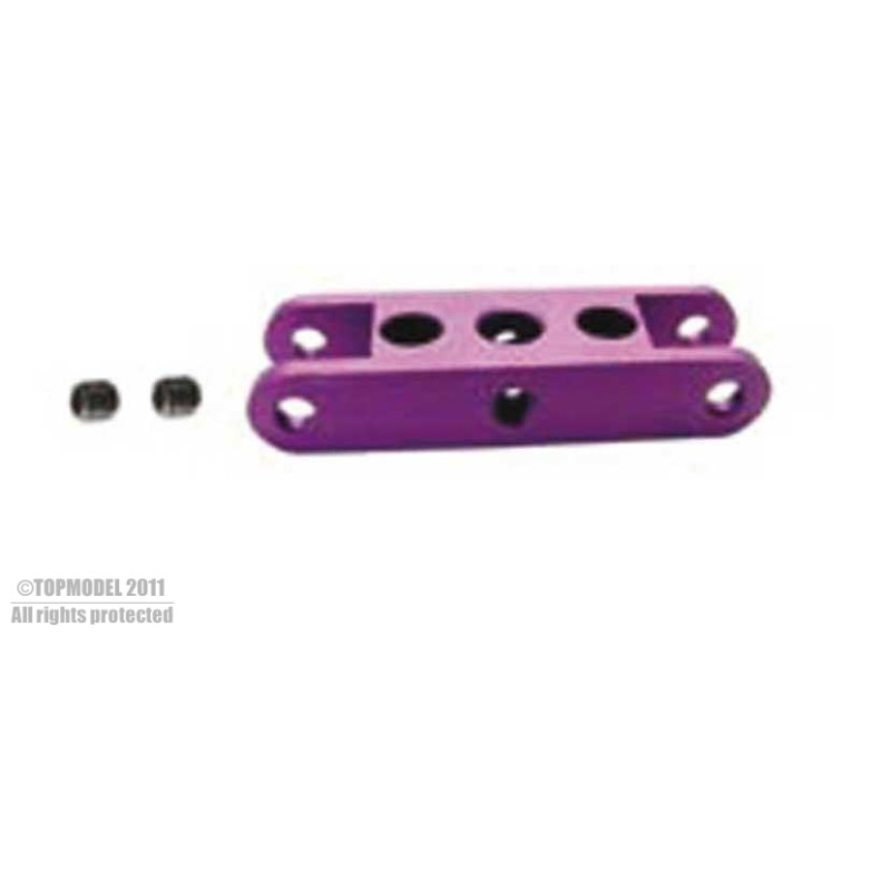 PORTE PALES ALU EN H Ø5mm