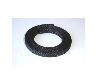 Tuyau tressé D=3mm, noir, L=1m