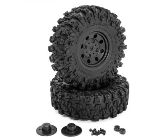 Ruedas de oruga CLASS1 "CLIMBER" 106/36 negras completas (1 par)