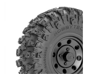 Ruedas de oruga CLASS1 "CLIMBER" 106/36 negras completas (1 par)