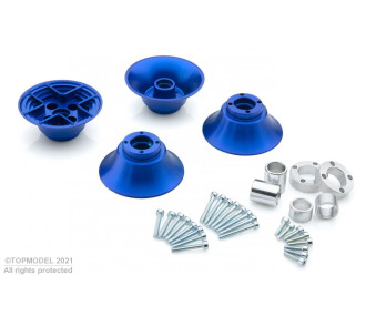 BLUE ALUMINUM rim for AIRTOP BALLON WHEEL 140-200mm (2)
