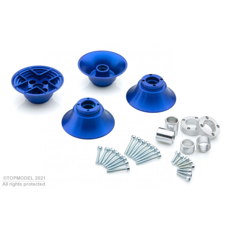 BLUE ALUMINUM rim for AIRTOP BALLON WHEEL 140-200mm (2)