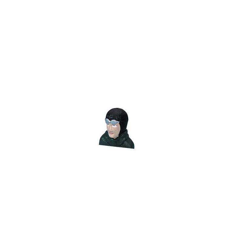 CASCO PILOTO CUERO 1/8
