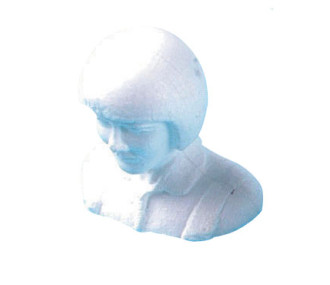 CASCO PILOTO 1/6 POLIESTIRENO