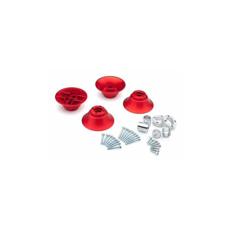 Llanta de aluminio roja para AIRTOP BALLON WHEEL 140-200mm 2pair