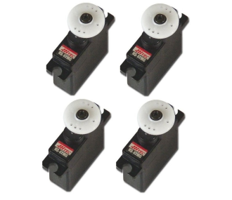 Pack de 4 x Servo mini Hitec HS-82MG (19g, 3.3kg.cm, 0.12s/60°)