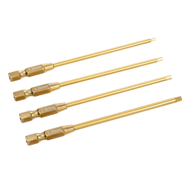 Team Corally - Pro Power Tool Hex Tips- Ti-Ni Coated - 1.5 / 2.0 / 2.5 / 3.0 mm
