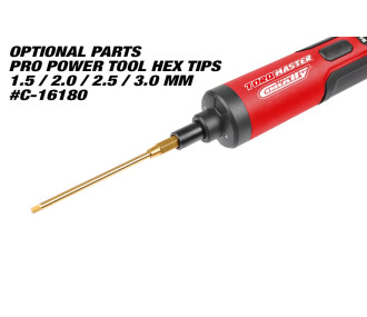 Team Corally - Pro Power Tool Hex Tips- Ti-Ni Coated - 1.5 / 2.0 / 2.5 / 3.0 mm