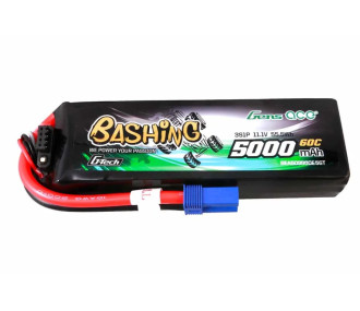Gens Ace Bashing-Series Battery, Lipo 3S 11.1V 5000mAh 60C EC5 Plug