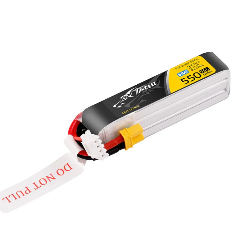 Batterie Tattu lipo 3S HV 11.4V 550mAh 95C prise xt30