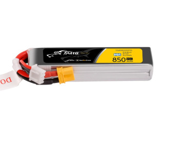 Batterie Tattu (format long) lipo 2S 7.6V 850mAh 95C prise XT30