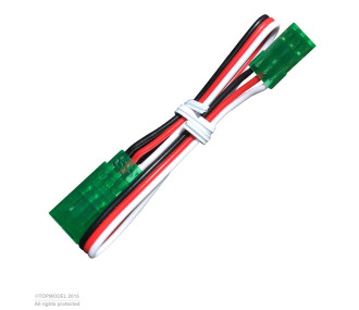RALLONGE SERVO JR/FUT 50cm VERTE