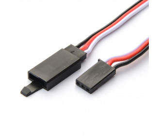 Rallonge servo Futaba avec sécurité 300mm 26AWG (0,32mm²)