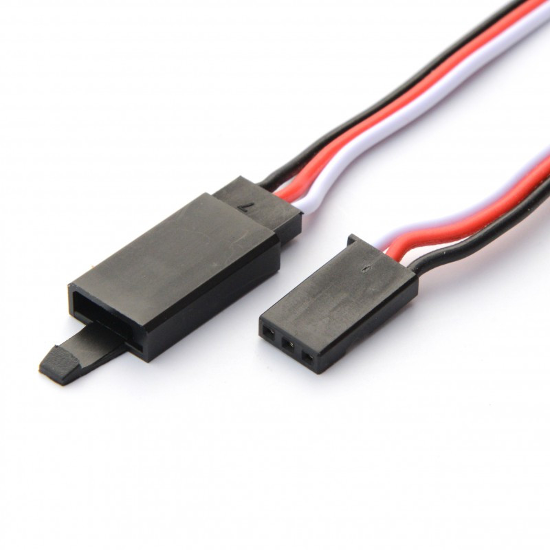 Rallonge servo Futaba avec sécurité 300mm 26AWG (0,32mm²)