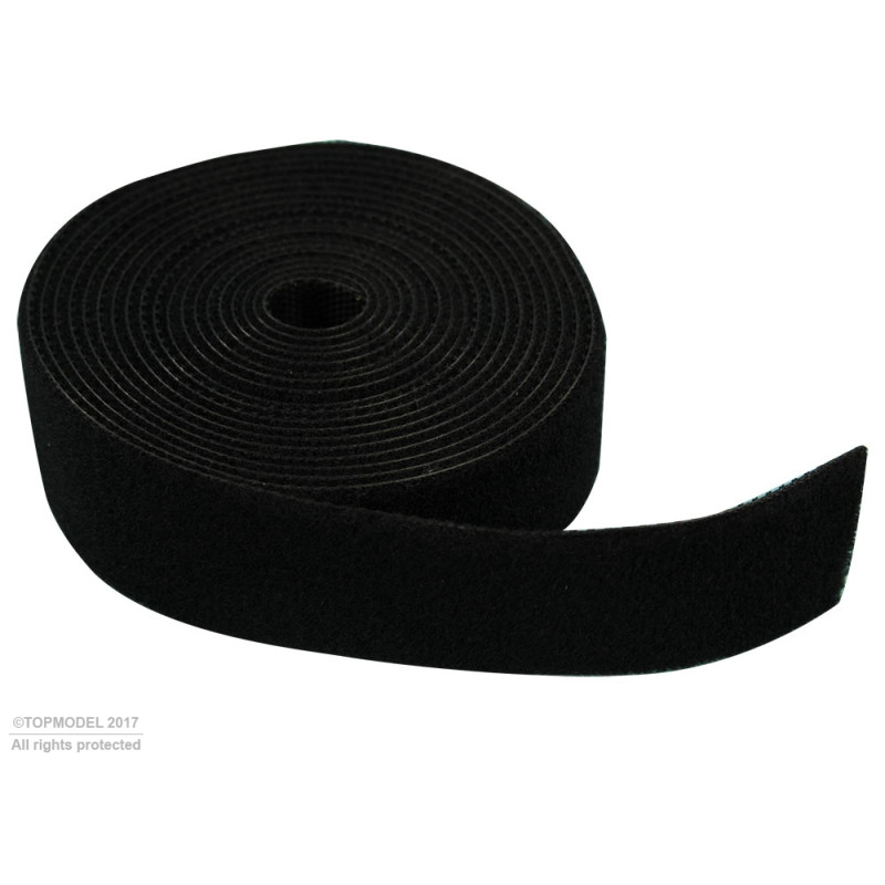 VELCRO® 20mm Rouleau 2m NOIR