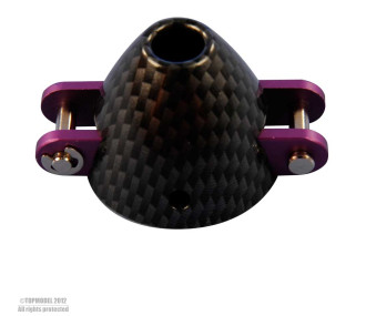 CONE Ø30mm CARBON LOOK, PORTE-PALES H Ø5mm