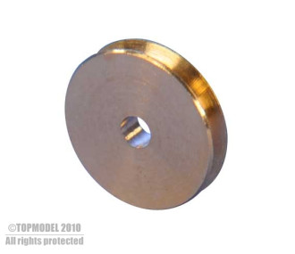 POULIE LAITON Ø6, alésage Ø1,5mm 2pcs