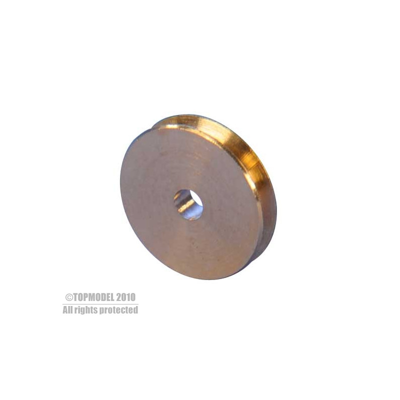 POULIE LAITON Ø6, alésage Ø1,5mm 2pcs