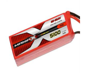 Batterie Maniax eXtreme lipo22.2V 5100mAh 70C