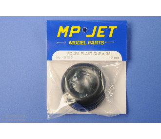 ROUE PLASTIQUE ø36mm la paire